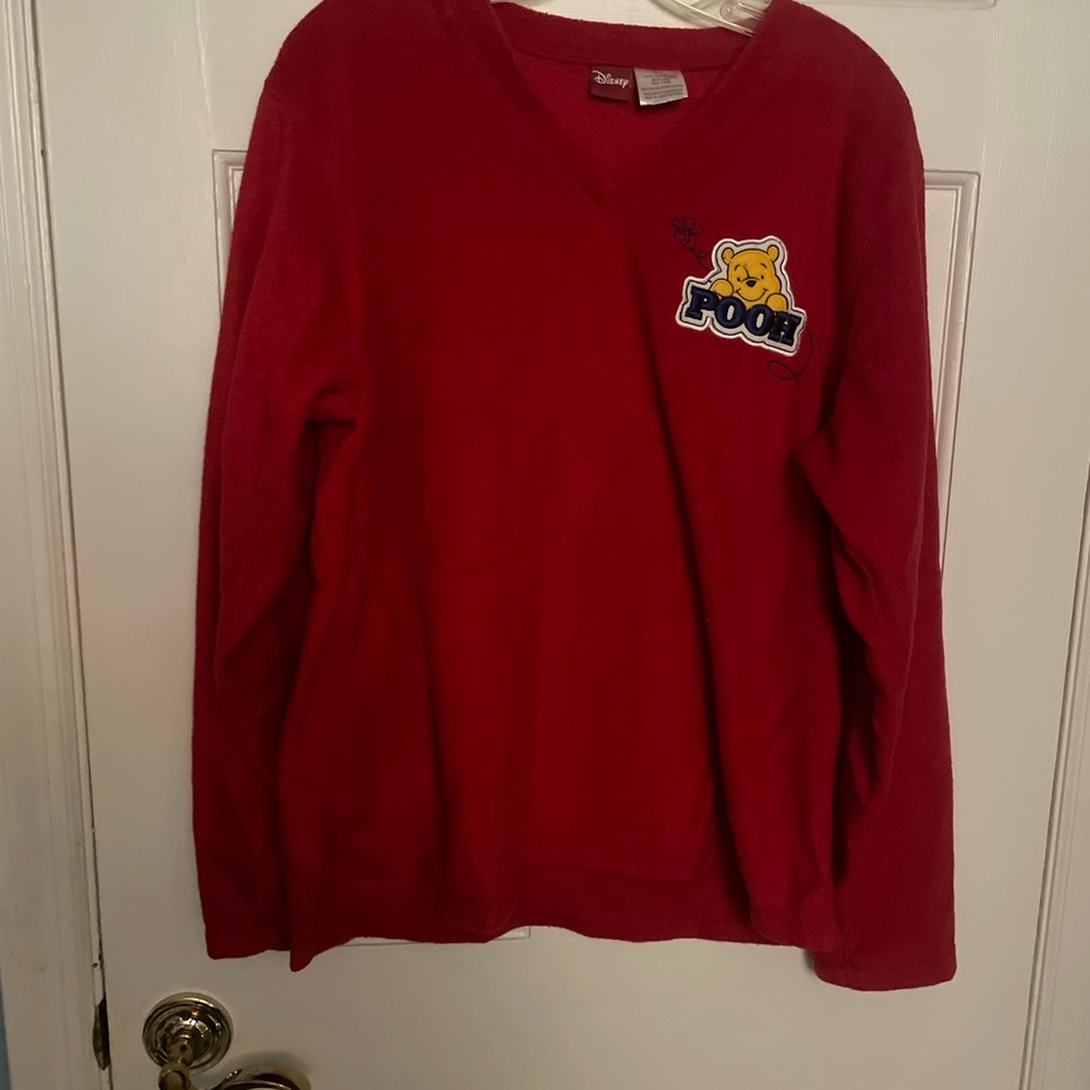 Disney Red Pooh cozy Long Sleeve Top